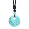 Bohemian Style Stone Hole Bead Round Penda Necklace Tiger Eye Rose Quartz Amethyst Necklacent Jewelry Men and Women - Image 26