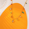 316L Stainless Steel Geometric Pendant Necklace with Colorful Crystal Accents - Image 5