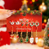 Cute Christmas Gingerbread Snowflake Earrings Set for Women 12 pcs Santa Claus Christmas Tree Bell Earrings Year Jewelry - Image 10