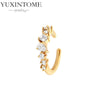1PC Gold Plated Stars Flowers Clip Earring for Women Simple Crystal Ear Cuff Earrings Couples Appointment Jewelry Gift - Image 33