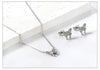 Necklaces Jewelry Sets For Women Girls Stainless Steel Pendant Necklaces And Earrings 2 Pieces Sets Wedding Party Jewelry Gifts - Image 47
