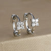 Silver Crystal Zirconia Hoop Earrings for Women Vintage Simple Round Ring Circle Earrings Punk Jewelry Party Gifts - Image 10