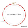 1pc 304 Stainless Steel Necklace Multicolor Faceted Quartz Crystal Beaded Chain Necklace Choker Jewelry For Women Gift - Image 2