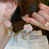Lily Of The Valley Leaf Water Drop Resin Dangle Earrings Women Partysu Earring Hook Vintage Cheongsam Jewelr K - Image 15