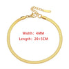 Blade Chain Anklets for Women Gold Color Bracelet on The Leg Stainless Steel Snake Chains Beach Accessories Jewelry - Image 23