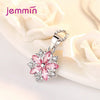 Women Bridal Jewelry Sets Silver Zircon Austrian Crystal Necklace Pendent/Earring/Chain/Bracelet - Image 5