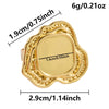 1/5pcs Gold Plated Cabochon Ring Round Oval Blank Tray Base Stainless Steel Rings For Women Men Handmade Enamel Accessories - Image 26