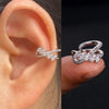 Cubic Zirconia Ear Cuff Clip On No Piercing Wrap Earring - Image 17