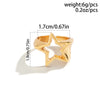 Vintage Punk Irregular Hollow Star Metal Open Rings for Women Statement Gothic Adjustable Couple Rings Y2K Wed Jewelry - Image 4
