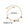 Seaside Holiday Stainless Steel Starfish Multi-element Colored Zircon Anklet Women Girl Vacation Jewelry Gift - Image 9