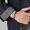 Chunky Retro Cuban Chain Bracelets for Men, Vintage Antique Stainless Steel Curb Dome Link Wristband, Cool Outfit Jewelry - Image 5