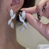 Korean Arrival Metal Fresh Lovely Sweet Grey Leaf Stud Earrings for Women Jewelry Gifts - Image 11