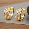 Water-drop Hollow Design Sparkling Zircon Circle Hoop Earrings For Women Female Bridal Wedding Ear Jewelry Gift - Image 8