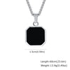 Men's Geometric Pendant Necklace with Stainless Steel Chain - Image 15