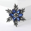 Rhinestone Snowflake Brooch for Women Unisex Pearl Flower Pins Banquet Party Backpack Gifts Jewelry Accessories - Image 3