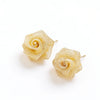 French Romantic Gold Color Hollow Metal Rose Shape Earrings Sweet Women's Accessory Unusual Jewelry for Valentine's Day - Image 6