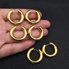 Stainless Steel Hoop Earrings with 3 mm to 5 mm Bands in Multiple Sizes - Image 26