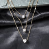 Zircon Pendant Necklace For Women Multilayer Chain Choker Female Party Shiny Jewelry Gift - Image 4