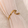Stainless Steel Wave Rings for Women Gold Color Geometric Heart Rose Flower Wedding Ring Aesthetic Jewelry - Image 2