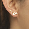 Dainty Cubic Zirconia Earrings for Women Climber One Line Ear Earrings Newly Designed Wedding Jewelry - Image 10
