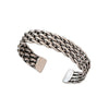 Weave Twist Geometric Wide Cuff Bracelet For Women Couples Ethnic Simple Personality Vintage Party Jewelry Gifts - Image 2