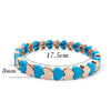 Colorful Enamel Heart Bead Bracelet with Elastic Fit in Multiple Colors - Image 25