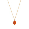 Stainless steel stone necklace, women's style, gold-plated, color preserving - Image 8