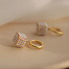 Pearl Stereoscopic Square Pendant Earrings Jewelry For Women‘s Eardrop Party Girl’s Accessories - Image 5