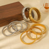 Gold Plated Stainless Steel Elastic Bracelet for Women Personality Hiphop Punk Cuff Party Jewelry - Image 6
