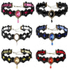 1PC Vintage Gothic Choker Necklace Lace Gemstone Pendant Necklace for Women Girl Velvet Chain Cosplay Jewelry Gift - Image 1