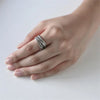 Retro Jewelry Winding Twisted Thai Silver Multi-layer Silver Irregular Geometric Opening Rings - Image 4
