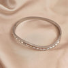 Wave Zircon Stainless Steel Gold Plated Bracelet, Silver Bracelet, Wedding Jewelry - Image 3