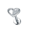 16G 316L Stainless Steel Labret Stud with Decorative Screw-Fit Top for Cartilage Piercings - Image 16