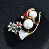 Crystal Christmas Rhinestone Brooches, Santa Reindeer Xmas Lapel Pins, Holiday Clothing Backpack Decor, Festive Jewelry Gifts - Image 9