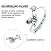 Silver Elephant Parent-Child Open Rings For Women Girls Jewelry Birthday Anniversary Gifts - Image 5
