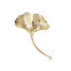 Temperament Leaf Brooch Shiny Rhinestone Color Pin Maple Leaf Ginkgo Biloba Dress Men's Women's Accessories Jewelry Gift - Image 12