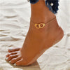 Layered Chain Anklet with Small Charm Details - Image 24