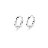 Silver Geometric Wave Earrings for Women Punk Jewelry Gift - Image 6