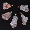 Irregular Galaxy Sun Agate Slices Druzy Pendant for Women Men Necklace Making Rough Stone Jewelry - Image 6