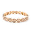 Happy Bangle Paved Diamond Enamel Beaded Bracelets For Women Boho Gold Color Elastic Bracelets - Image 16
