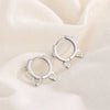 Silver Color Hollow Cat Ear Girls Buckle Cute Cat Model Suitable Girl Earrings for Women Jewelry - Image 4