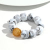 Acrylic Geometric Bead Bracelet with Elastic Stretch Fit - Image 17