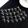 Zircon Initial A-Z Letter Rings for Women Girl Adjustable Opening Ring Name Alphabet Female Wedding Jewelry Gift - Image 5