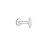 1PC Sparkling Piercing Stud Earrings Silver Shining Circle Earring For Women Ear Bone Earring Jewel - Image 43