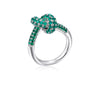 Colored Zircon Intersection Ring Classic Design Style Stainless Steel Anti Fading Geometry Lady Unique Jewelry Gift - Image 8