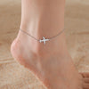 Stainless Steel Bohemia Gold Color Aircraft Anklets Two Layer Foot Legs Anklet Foot Chain Jewelry Accessories Gifts - Image 2
