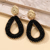 Big Water Drop Shape Drop Earrings For Women Colorful Beads Handmade Threading Crystal Long Earrings Jewelry Gift - Image 7