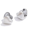 14 14mm Minimalist Stainless Steel Round Heart Double-Sided Hoop Earrings Daily Versatile Wear Charm Jewelry Gift - Image 7