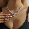 4/3 Pieces Of Wedding Season Women's Claw Chain Series Earrings, Necklaces, Bracelets, Jewelry Sets, Banquet And Holiday - Image 9