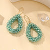 Small Earrings National Flag Colors Water Drop Earrings for Women Handmade Beads Crystal Earrings Gift Jewelry - Image 4